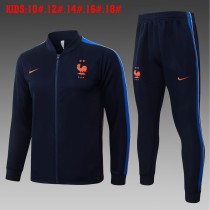 Kids France Jacket + Pants Training Suit Royal 2026