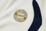 Mens Bayern Munich Jacket + Pants Training Suit Cream Royal 2026/27
