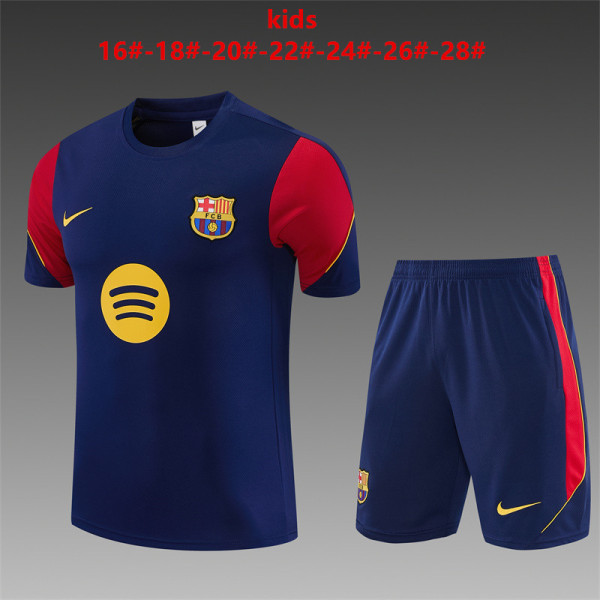 Kids Barcelona Short Training Suit Royal 2026/27