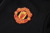 Mens Manchester United Jacket + Pants Training Suit Black 2026/27