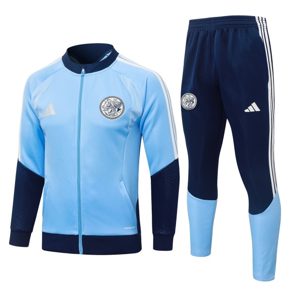 Mens Ajax Jacket + Pants Training Suit Light Blue 2026/27