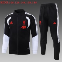 Kids Liverpool Jacket + Pants Training Suit Black 2026/27