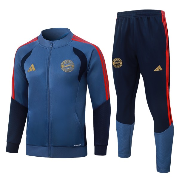 Mens Bayern Munich Jacket + Pants Training Suit Greyish Blue 2026/27