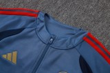Mens Bayern Munich Jacket + Pants Training Suit Greyish Blue 2026/27