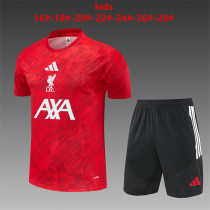 Kids Liverpool Short Training Suit Red 2026/27