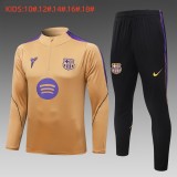 Kids Barcelona Training Suit Gold 2026/27