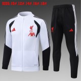 Kids Liverpool Jacket + Pants Training Suit White 2026/27