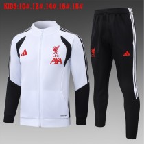 Kids Liverpool Jacket + Pants Training Suit White 2026/27
