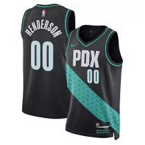 Mens Trail Blazers Nike Black 2026/27 Swingman Jersey - City Edition