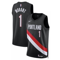 Mens Trail Blazers Nike Black 2026/27 Swingman Jersey - Icon Edition