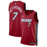 Mens Miami Heat Jordan Red 2026/27 Swingman Jersey -  Statement Edition
