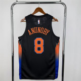 Mens New York Knicks Nike Black 2026 Swingman Jersey - Statement Edition