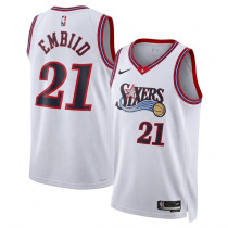 Mens Philadelphia 76ers Nike White 2026/27 Swingman Jersey - Classic Edition
