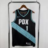 Mens Trail Blazers Nike Black 2026/27 Swingman Jersey - City Edition