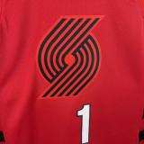 Mens Trail Blazers Jordan Red 2026/27 Swingman Jersey - Statement Edition