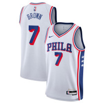 Mens Philadelphia 76ers Nike White 2026/27 Swingman Jersey - Association Edition