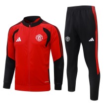 Mens Manchester United Jacket + Pants Training Suit Red 2026/27