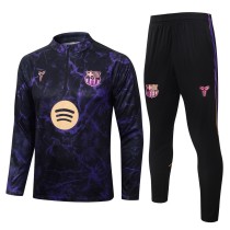 Mens Barcelona Training Suit Black - Purple 2026/27