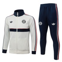 Mens Bayern Munich Jacket + Pants Training Suit Beige 2026/27
