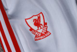 Mens Liverpool Jacket + Pants Training Suit White - Grey 2026/27