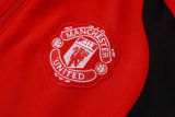 Mens Manchester United Jacket + Pants Training Suit Red 2026/27