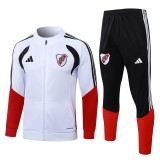 Mens River Plate Jacket + Pants Training Suit White 2026/27