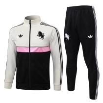 Mens Juventus Jacket + Pants Training Suit White - Black 2026/27