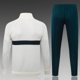 Kids Real Madrid Jacket + Pants Training Suit Beige 2026/27