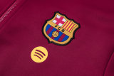 Mens Barcelona Jacket + Pants Training Suit Burgundy 2026/27