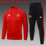 Kids Manchester United Jacket + Pants Training Suit Red II 2026/27