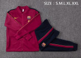 Mens Barcelona Jacket + Pants Training Suit Burgundy 2026/27