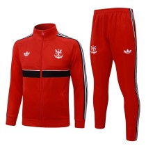 Mens Flamengo Jacket + Pants Training Suit Red 2026/27