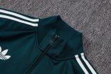 Mens Real Madrid Jacket + Pants Training Suit Dark Green 2026/27