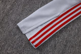 Mens Liverpool Jacket + Pants Training Suit White - Grey 2026/27