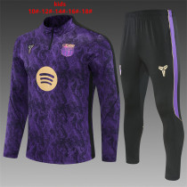 Kids Barcelona Training Suit Purple 2026/27