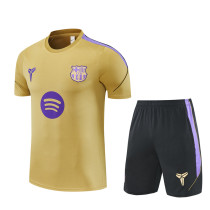 Mens Barcelona Short Training Suit Gold 2026/27