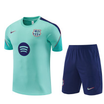 Mens Barcelona Short Training Suit Aqua 2026/27