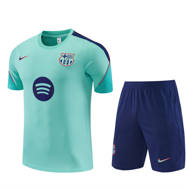 Mens Barcelona Short Training Suit Aqua 2026/27