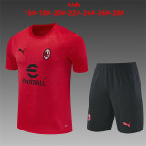 Kids AC Milan Short Training Suit Red 2026/27