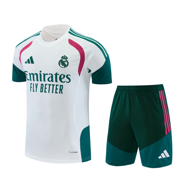 Mens Real Madrid Short Training Suit White 2026/27