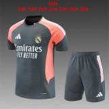 Kids Real Madrid Short Training Suit Grey 2026/27