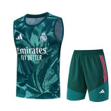Mens Real Madrid Singlet Suit Green 2026/27