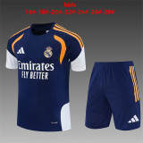 Kids Real Madrid Short Training Suit Royal 2026/27