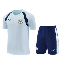 Mens Manchester City Short Training Suit Light Blue 2026/27