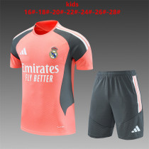 Kids Real Madrid Short Training Suit Orange 2026/27