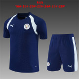 Kids Manchester City Short Training Suit Royal 2026/27