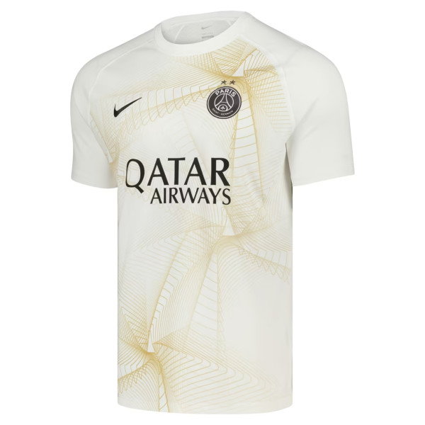 Mens PSG Short Training White - Gold Jersey 2026/27