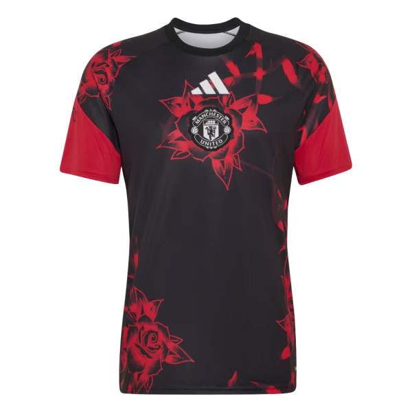 Mens Manchester United Short Training Black Rose Jersey 2026/27