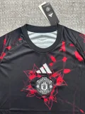 Mens Manchester United Short Training Black Rose Jersey 2026/27