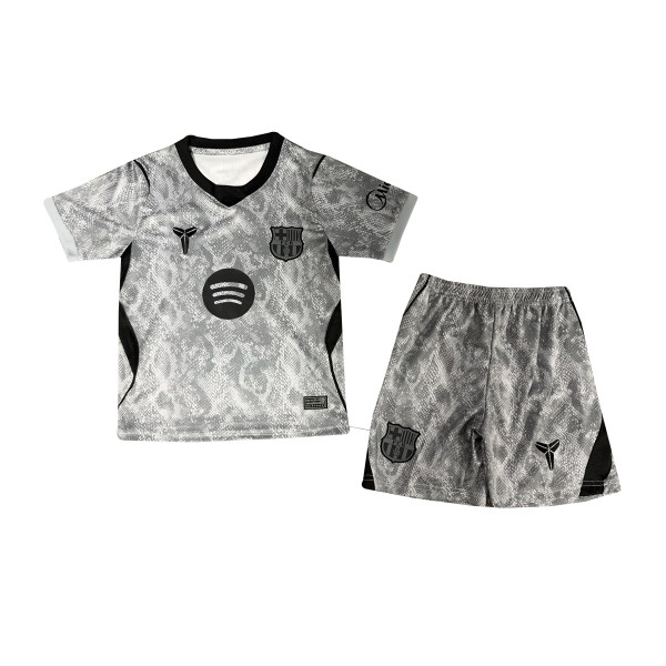 Kids Barcelona Goalkeeper Grey Jersey 2026/27